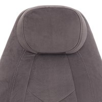 Офисное кресло TetChair Boss Lux (флок, серый/серый перфорированный)