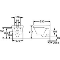 Унитаз подвесной Gustavsberg Hygienic Flush 5G84HR01