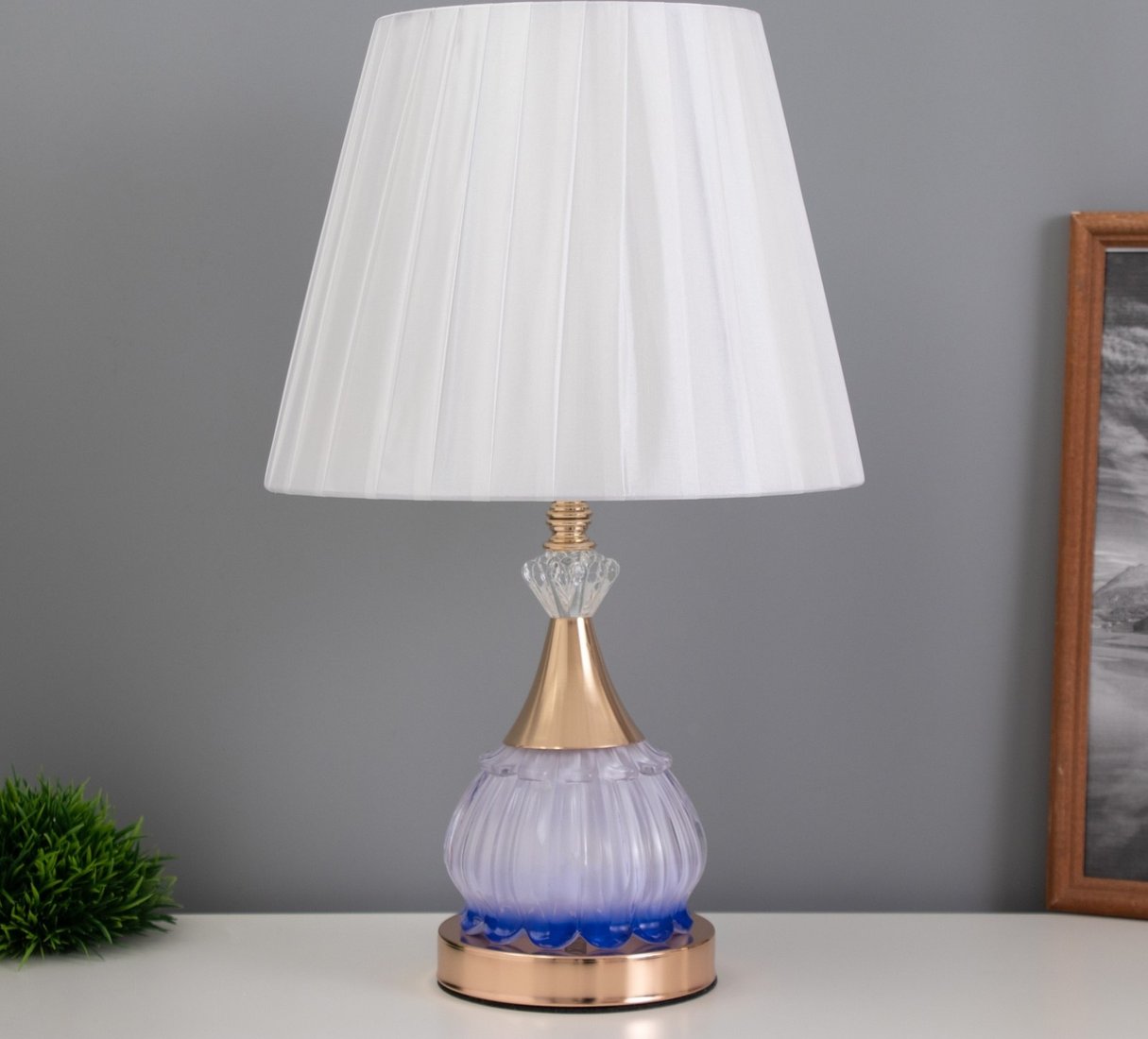 

Торшер Risalux Ева 10424451 (золото/синий)