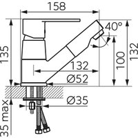 Смеситель Ferro Algeo Chrom BAG2APO