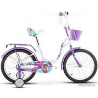 Детский велосипед Stels Mistery C 18 2024 (белый/фиолетовый)