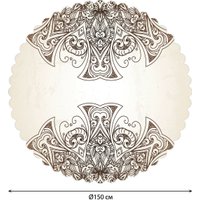 Скатерть JoyArty Раздел мандалы rtcf01_29426 (150х150)