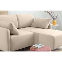 Угловой диван Divan Льери Мини Velvet Light 240324 (бежевый)