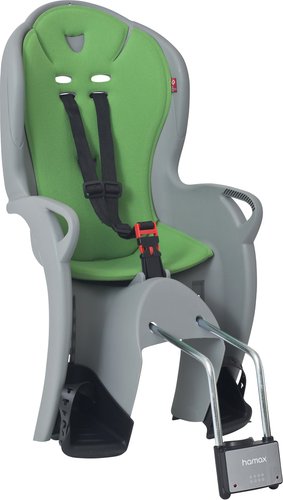 Детское велокресло Hamax Kiss (medium grey/green)