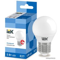 Светодиодная лампочка IEK LED Globe G45 400lm 6500K E27