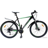 Велосипед Greenland Discovery 2.0 27.5 р.19 2024 (черный/зеленый)