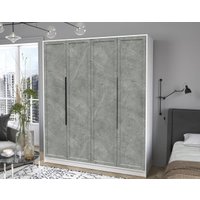 Шкаф распашной Интерлиния Концепт Тренд КТ-Ш4 (белый платинум/керамика)