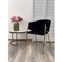 Стул M-City Dill 629M05377 (Momo-47 черный/золотой)