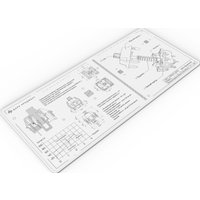 Коврик для мыши Дарк Проджект MD3a Aquamarine (белый)