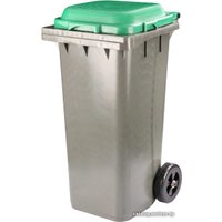 Контейнер для мусора Альтернатива М4603 120 л (серо-зеленый)