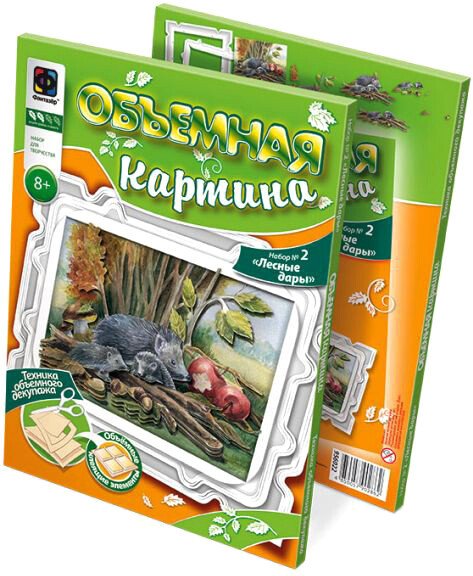 

Набор для создания поделок/игрушек Фантазер Живая картина. Лесные дары 956022