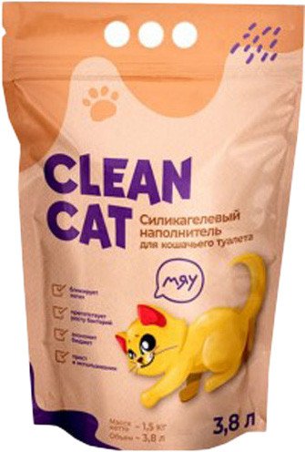 

Наполнитель для туалета Clean Cat Силикагелевый 1.5 кг