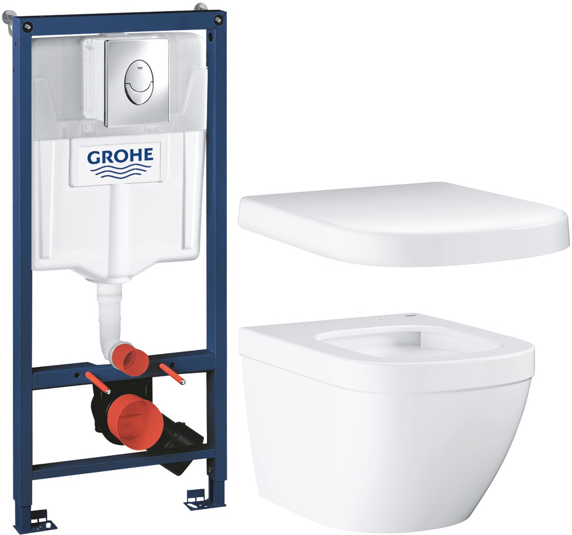 

Унитаз подвесной Grohe Euro Ceramic 39206000 + 39330001 + 38721001