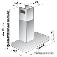 Кухонная вытяжка Korting KHC6957X