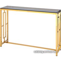 Консольный стол Stool Group Бруклин 120x40 (стекло Smoke/сталь золото)