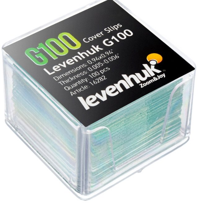 Набор стекол покровных Levenhuk G100 16282 (100шт)