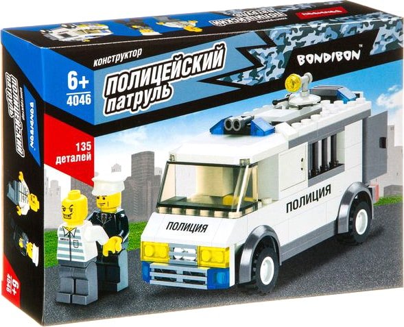 

Конструктор Bondibon Полицейский Патруль. Машина ВВ4046