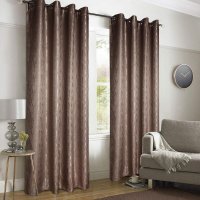 Комплект штор Nivasan Модерн-8 на люверсах 150x260 Hg.Md.L-8 (коричневый)