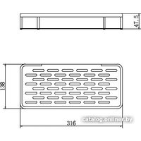  Fashun Полка для ванной A7326-17