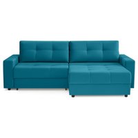 Угловой диван Mio Tesoro Манчестер 292 1.5ек-1.5пф (1102 аквамарин)