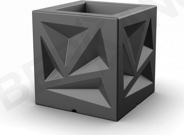 

Кашпо Berkano Icelandic Cube DB (черный)