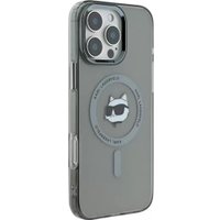 Чехол для телефона Lagerfeld PC/TPU NFT Choupette Head Metal camera (MagSafe) для iPhone 16 Pro Max KLHMP16XHLSCHK