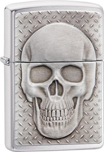 Зажигалка Zippo Skull with Brain Surprise 29818