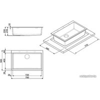 Кухонная мойка Smeg VZ79B