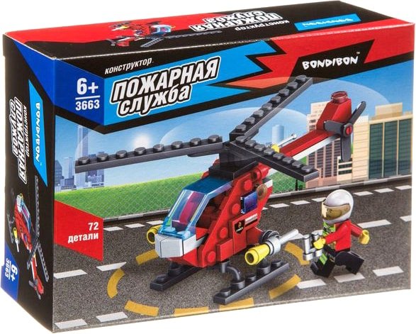 

Конструктор Bondibon Пожарная Служба. Вертолет ВВ3663