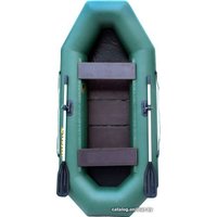 Гребная лодка Leader Компакт-260 ФС (зеленый)