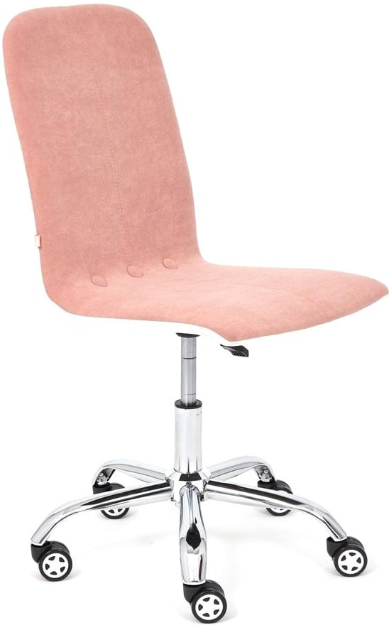 

Офисное кресло TetChair Rio (флок, розовый/белый)