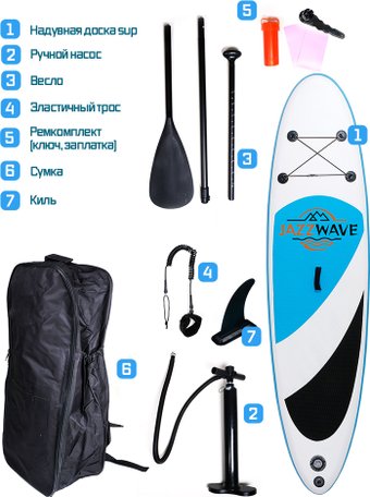 Сапборд JazzWave SUP-N5L (синий/белый)