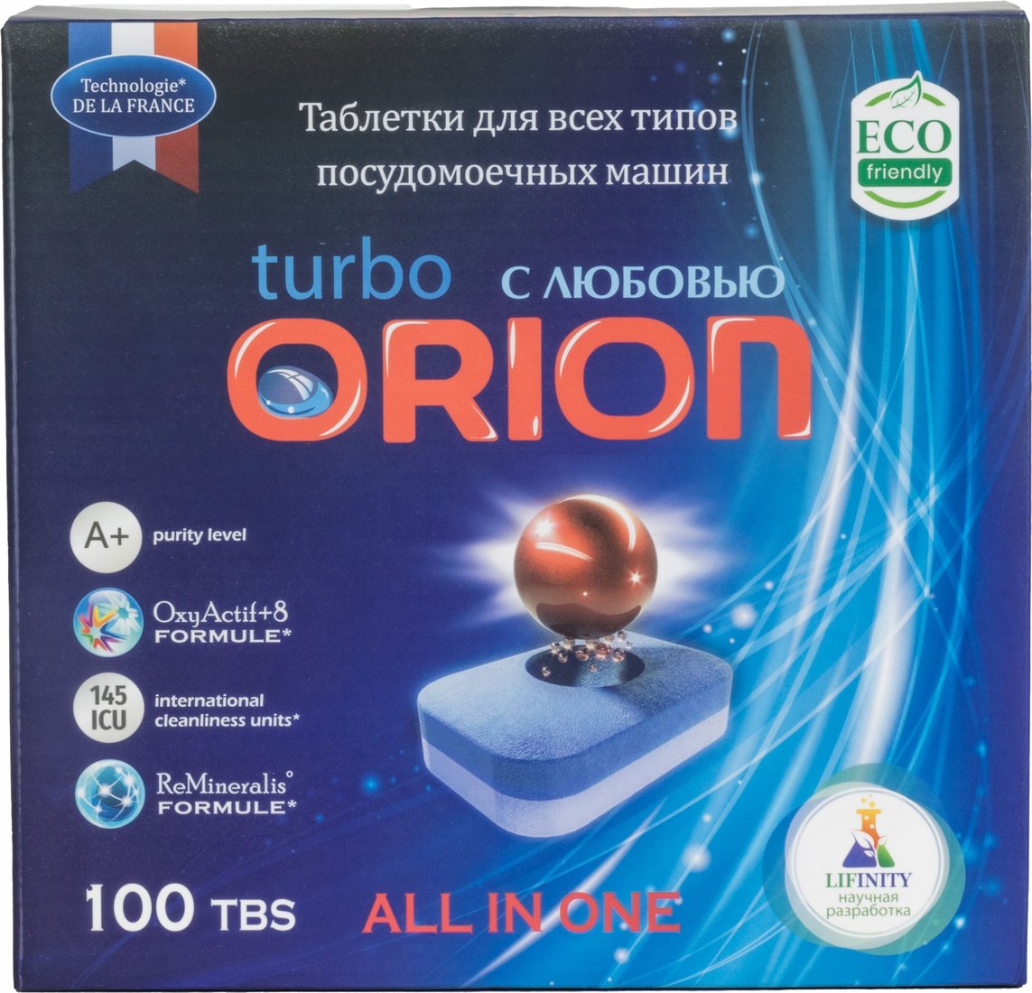 

Таблетки для посудомоечной машины Orion Home LG-7103 Powerball 100 (100 шт)