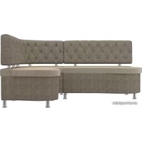 Угловой диван Лига диванов Вегас 105178 (левый, бежевый/корфу 03)