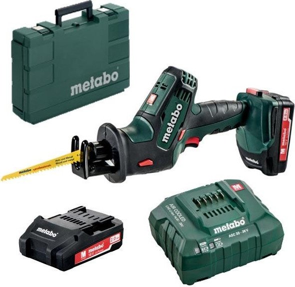 

Сабельная пила Metabo SSE 18 LTX Compact 602266500 (с 2-мя АКБ 2 Ач, кейс)