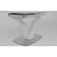 Кухонный стол Аврора Нотр Дам Moderne 1400/1800x850 (камень светло-серый Greys Snow/белый муар)