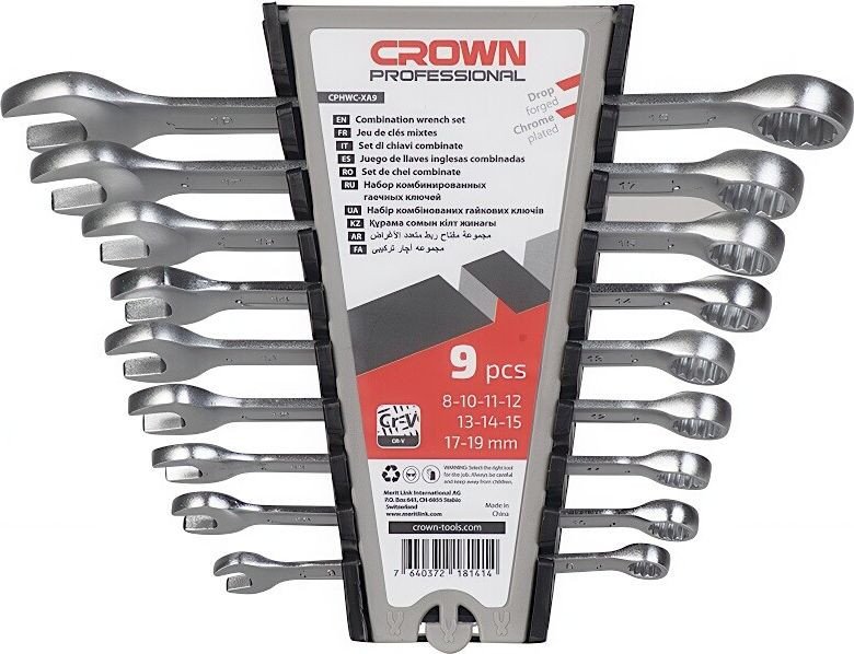 Набор ключей Crown CPHWC-XA9 (9 предметов)