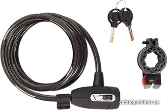 Тросовый велосипедный замок Green Cycle GLK-220 8х150