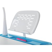 Парта Растущая мебель B204 + стул + выдвижной ящик + подставка для книг + светильник (голубой/белый) в Витебске