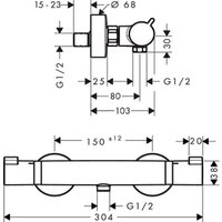 Смеситель Hansgrohe My Fox 13156000