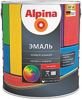 

Эмаль Alpina Универсальная 2.5 л (белый глянцевый)