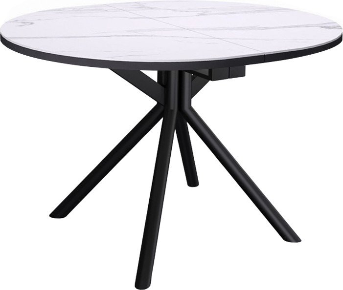 

Кухонный стол Kenner DO1200 опоры круглые (черный/керамика мрамор белый)