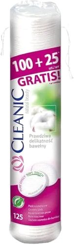 Ватные диски Cleanic 100+25 шт