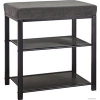 Банкетка ЗМИ Торонто 13S БТ13СЧС (черный/серый)