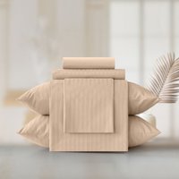 Семейный комплект постельного белья Verossa Stripe Семейный 747406 (Bronze, 70x70, 2шт, 50x70, 2шт)