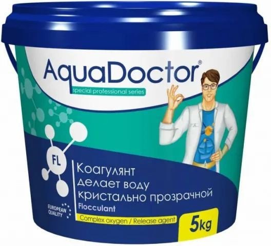 Химия для бассейна Aquadoctor Коагулирующее средство в гранулах FL 5кг