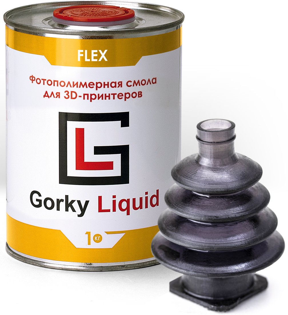 

Фотополимер Gorky Liquid Flex 1 кг (черный)