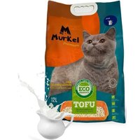 Наполнитель для туалета MurKel Tofu 12л (молоко)