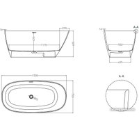 Ванна Salini Sofia 150x75 102518G (S-Sense, глянцевый)