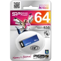 USB Flash Silicon-Power Touch 835 Blue 64GB (SP064GBUF2835V1B)